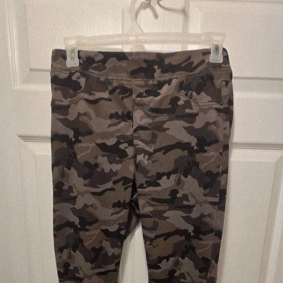 GEORGE Women's Camo Print Stretch Pull-On Jeggings - Green/Black - Size 14 - Picture 6 of 8